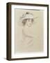Portrait of a Woman, 1909-Paul Cesar Helleu-Framed Giclee Print