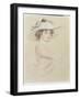 Portrait of a Woman, 1909-Paul Cesar Helleu-Framed Giclee Print