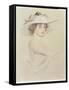 Portrait of a Woman, 1909-Paul Cesar Helleu-Framed Stretched Canvas