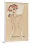 Portrait of a Woman, 1910-Egon Schiele-Framed Giclee Print