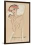 Portrait of a Woman, 1910-Egon Schiele-Framed Giclee Print