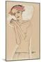 Portrait of a Woman, 1910-Egon Schiele-Mounted Giclee Print