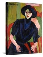 Portrait of a Woman, 1911-Ernst Ludwig Kirchner-Stretched Canvas