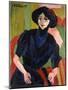 Portrait of a Woman, 1911-Ernst Ludwig Kirchner-Mounted Giclee Print