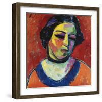 Portrait of a Woman, 1912-Alexej Von Jawlensky-Framed Giclee Print