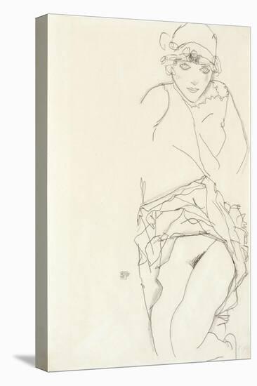 Portrait of a Woman, 1913-Egon Schiele-Stretched Canvas