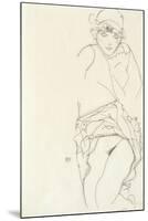 Portrait of a Woman, 1913-Egon Schiele-Mounted Giclee Print