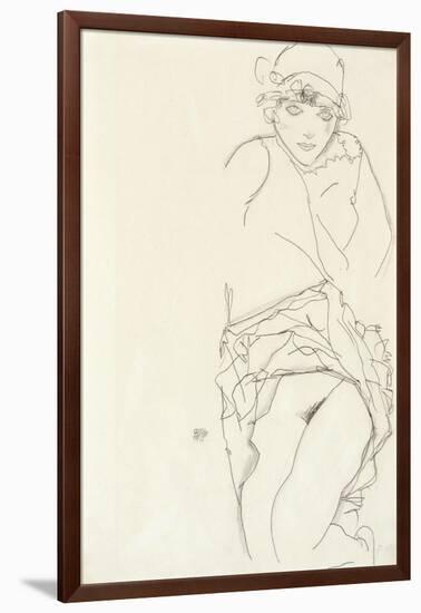 Portrait of a Woman, 1913-Egon Schiele-Framed Giclee Print