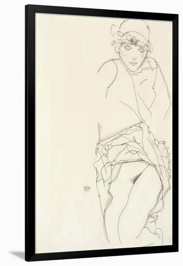 Portrait of a Woman, 1913-Egon Schiele-Framed Giclee Print