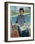 Portrait of a woman at a window, 1993-John Stanton Ward-Framed Giclee Print