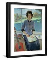 Portrait of a woman at a window, 1993-John Stanton Ward-Framed Giclee Print