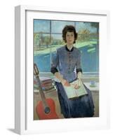 Portrait of a woman at a window, 1993-John Stanton Ward-Framed Giclee Print