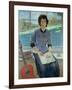 Portrait of a woman at a window, 1993-John Stanton Ward-Framed Giclee Print