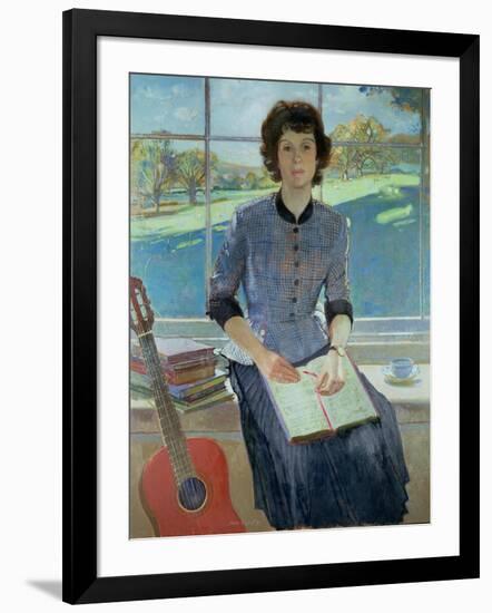 Portrait of a woman at a window, 1993-John Stanton Ward-Framed Giclee Print