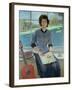 Portrait of a woman at a window, 1993-John Stanton Ward-Framed Giclee Print