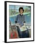 Portrait of a woman at a window, 1993-John Stanton Ward-Framed Giclee Print