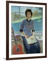 Portrait of a woman at a window, 1993-John Stanton Ward-Framed Giclee Print