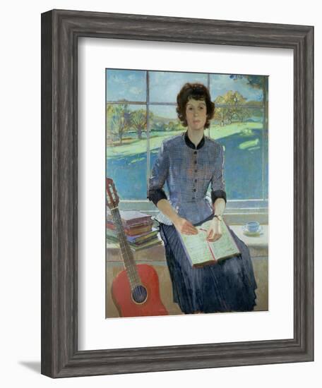 Portrait of a woman at a window, 1993-John Stanton Ward-Framed Giclee Print