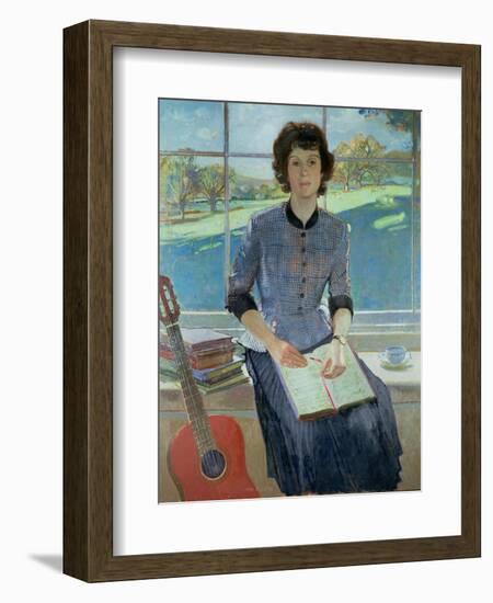 Portrait of a woman at a window, 1993-John Stanton Ward-Framed Giclee Print