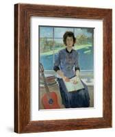 Portrait of a woman at a window, 1993-John Stanton Ward-Framed Giclee Print