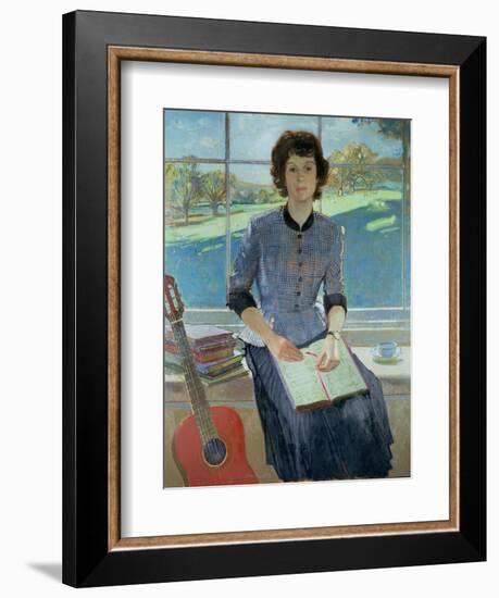 Portrait of a woman at a window, 1993-John Stanton Ward-Framed Giclee Print