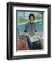 Portrait of a woman at a window, 1993-John Stanton Ward-Framed Giclee Print