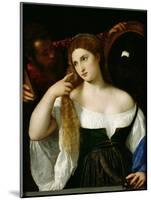 Portrait of a Woman at Her Toilet, 1512-15-Titian (Tiziano Vecelli)-Mounted Giclee Print