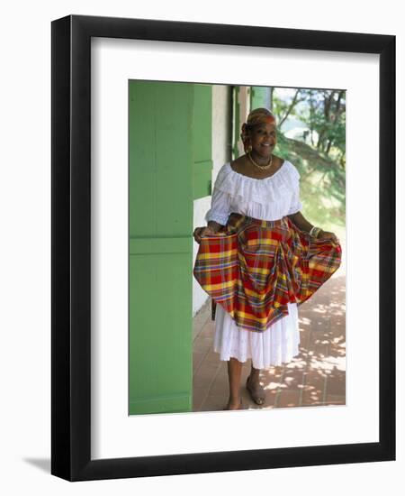 Portrait of a Woman at the Old Clement Distillery Main House-Bruno Barbier-Framed Photographic Print