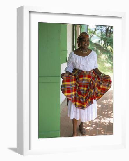 Portrait of a Woman at the Old Clement Distillery Main House-Bruno Barbier-Framed Photographic Print