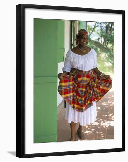 Portrait of a Woman at the Old Clement Distillery Main House-Bruno Barbier-Framed Photographic Print