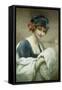 Portrait of a Woman by Francois Martin-Kavel-Francois Martin-kavel-Framed Stretched Canvas
