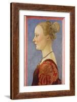 Portrait of a Woman by Piero Del Pollaiuolo-null-Framed Giclee Print