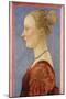 Portrait of a Woman by Piero Del Pollaiuolo-null-Mounted Giclee Print