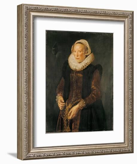 Portrait of a Woman, C.1611-Frans Hals-Framed Giclee Print