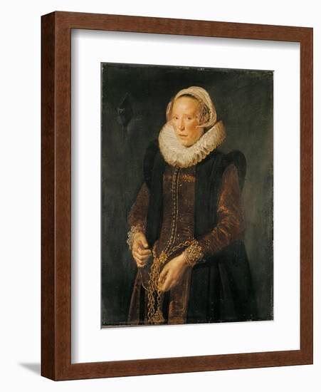 Portrait of a Woman, C.1611-Frans Hals-Framed Giclee Print