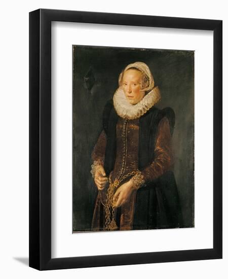 Portrait of a Woman, C.1611-Frans Hals-Framed Giclee Print