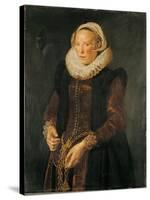 Portrait of a Woman, C.1611-Frans Hals-Stretched Canvas