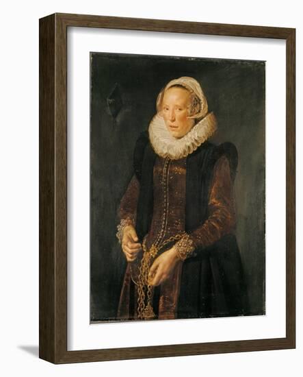 Portrait of a Woman, C.1611-Frans Hals-Framed Giclee Print