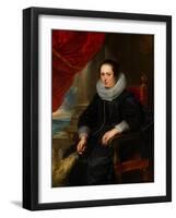 Portrait of a Woman, C.1630 (Oil on Panel)-Peter Paul Rubens-Framed Giclee Print