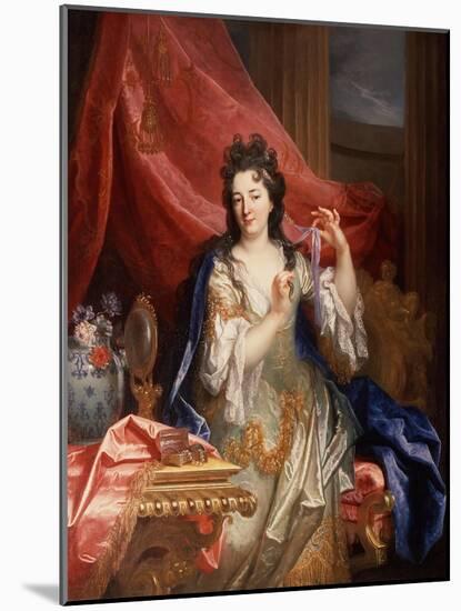 Portrait of a Woman, C.1696-Nicolas de Largilliere-Mounted Giclee Print