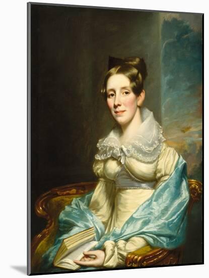 Portrait of a Woman, C.1820 (Oil on Scored Panel)-Samuel Lovett Waldo-Mounted Giclee Print