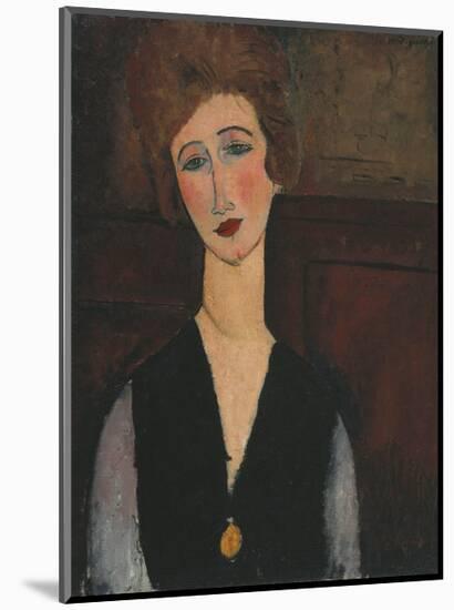 Portrait of a Woman, c.1918-Amedeo Modigliani-Mounted Art Print