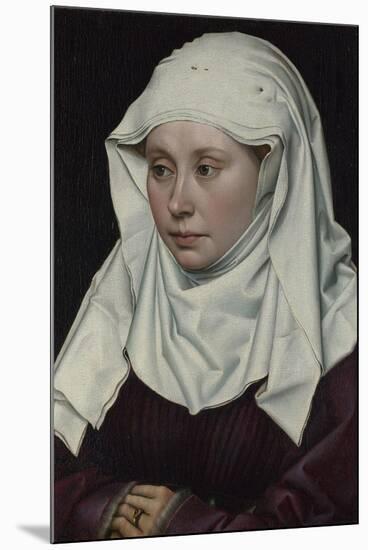 Portrait of a Woman, Ca 1435-Robert Campin-Mounted Giclee Print