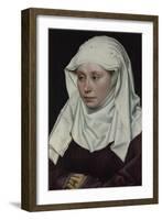 Portrait of a Woman, Ca 1435-Robert Campin-Framed Giclee Print