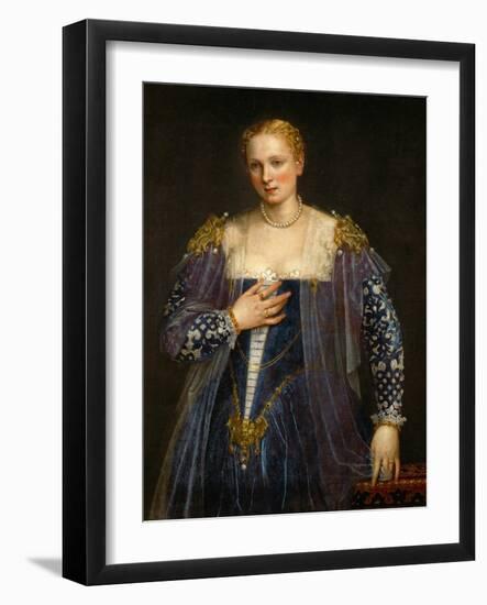 Portrait of a Woman, Called La Bella Nani-Paolo Veronese-Framed Giclee Print