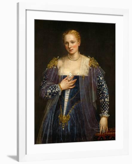 Portrait of a Woman, Called La Bella Nani-Paolo Veronese-Framed Giclee Print