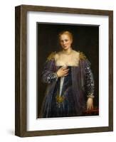 Portrait of a Woman, Called La Bella Nani-Paolo Veronese-Framed Giclee Print