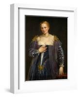 Portrait of a Woman, Called La Bella Nani-Paolo Veronese-Framed Giclee Print