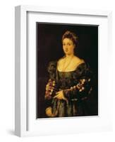 Portrait of a Woman, Called La Bella-Titian (Tiziano Vecelli)-Framed Giclee Print