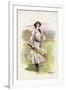 Portrait of a Woman Cricketer-null-Framed Giclee Print